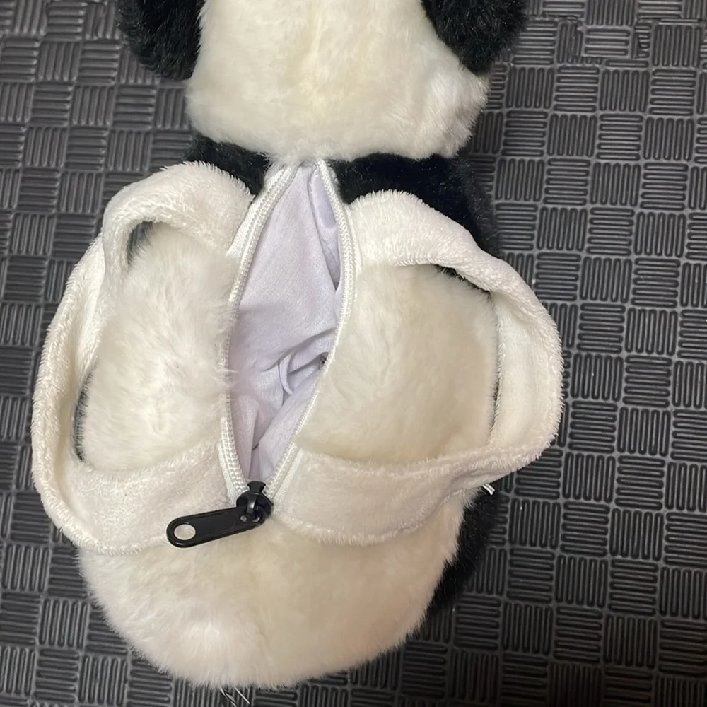 Panda plush tote purse by unipak design